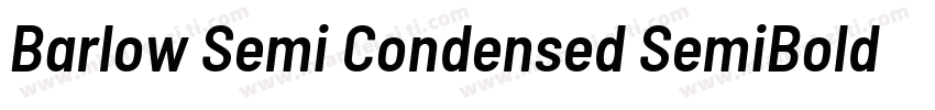 Barlow Semi Condensed SemiBold Ita字体转换